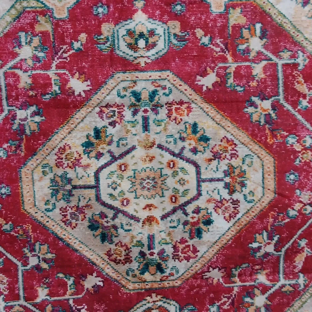 Elegant Red and Cream Pillow Cover. 25